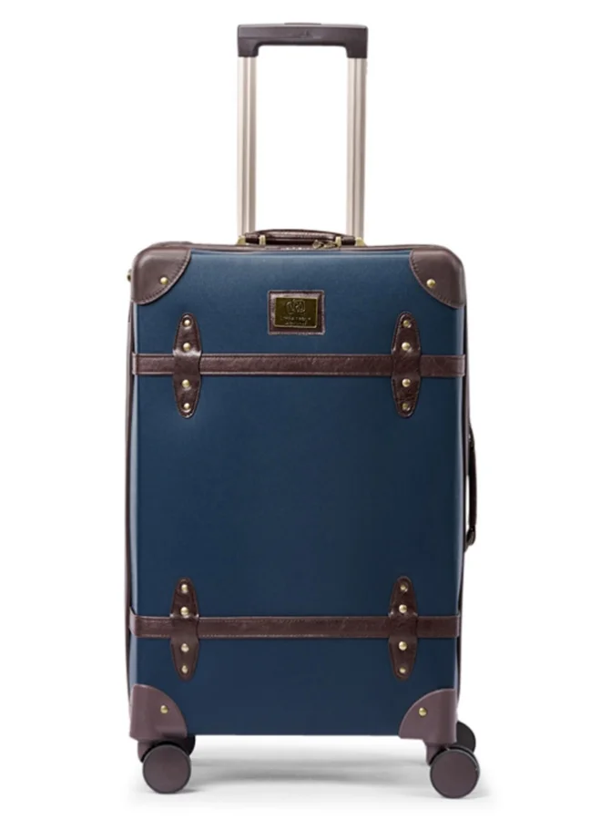 ليمرا حقيبة سفر ليمرا مقاس 20 بوصة من الجلد الفاخر - شنطة كابينة طيار بعجلات دوارة 360 درجة، خفيفة الوزن